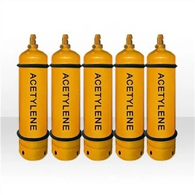 Acetylencylinder af svejset stål